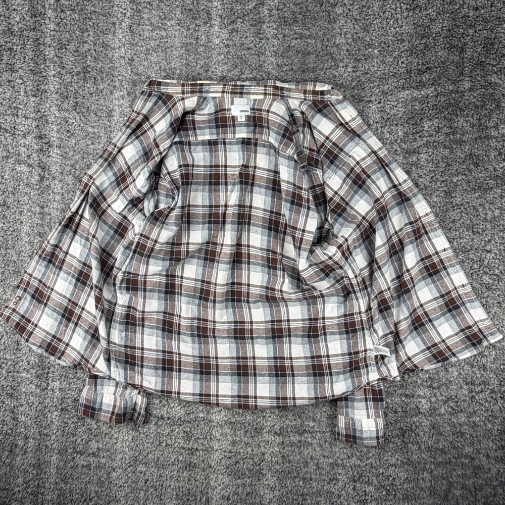 Sonoma Men's Size XL Plaid Multicolor Cotton Flannel Shirt Long Sleeve Button Up